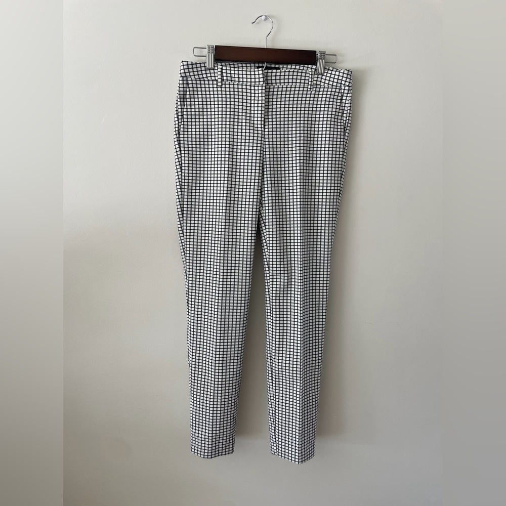 Rachel Zoe Black White Trousers Womens 4 Tailored Pants Office Minimalist Chic